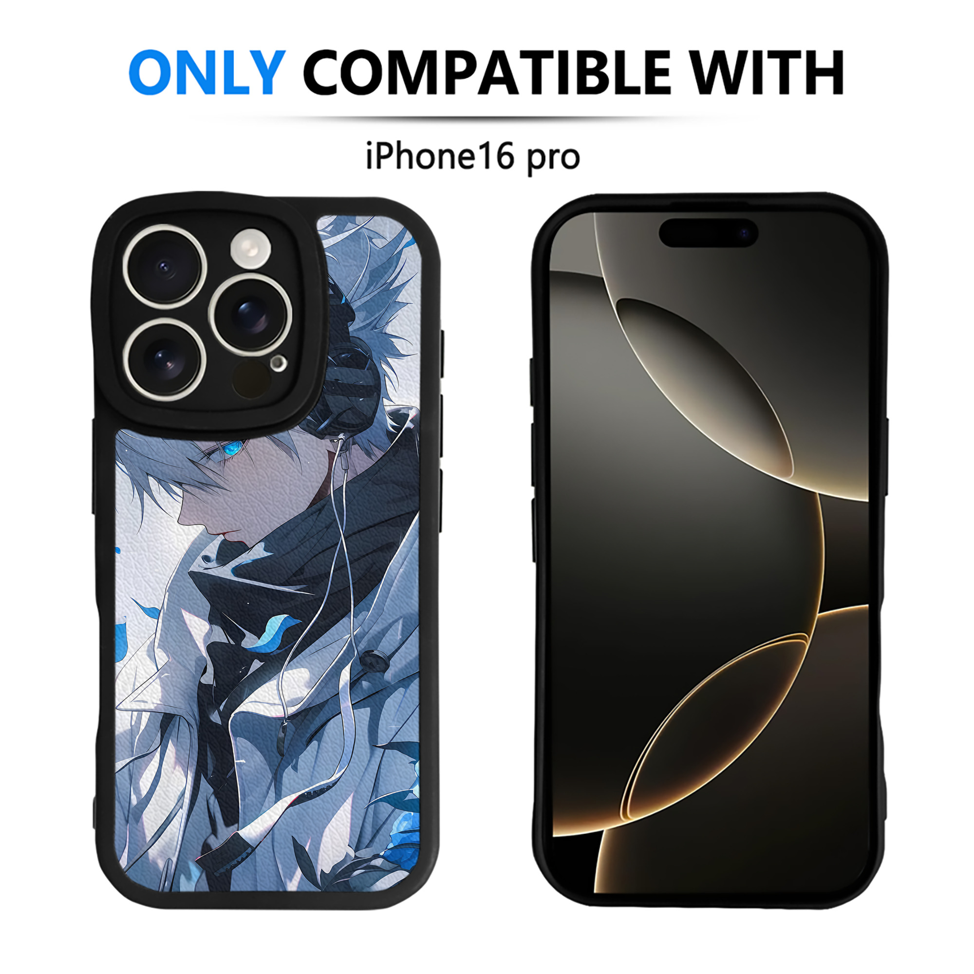 （画像用） 呪術廻戦 Jujutsu Kaisen 【iPhone 16シリーズ対応】シリコンスマホケース（レザー調） 材質：シリコン